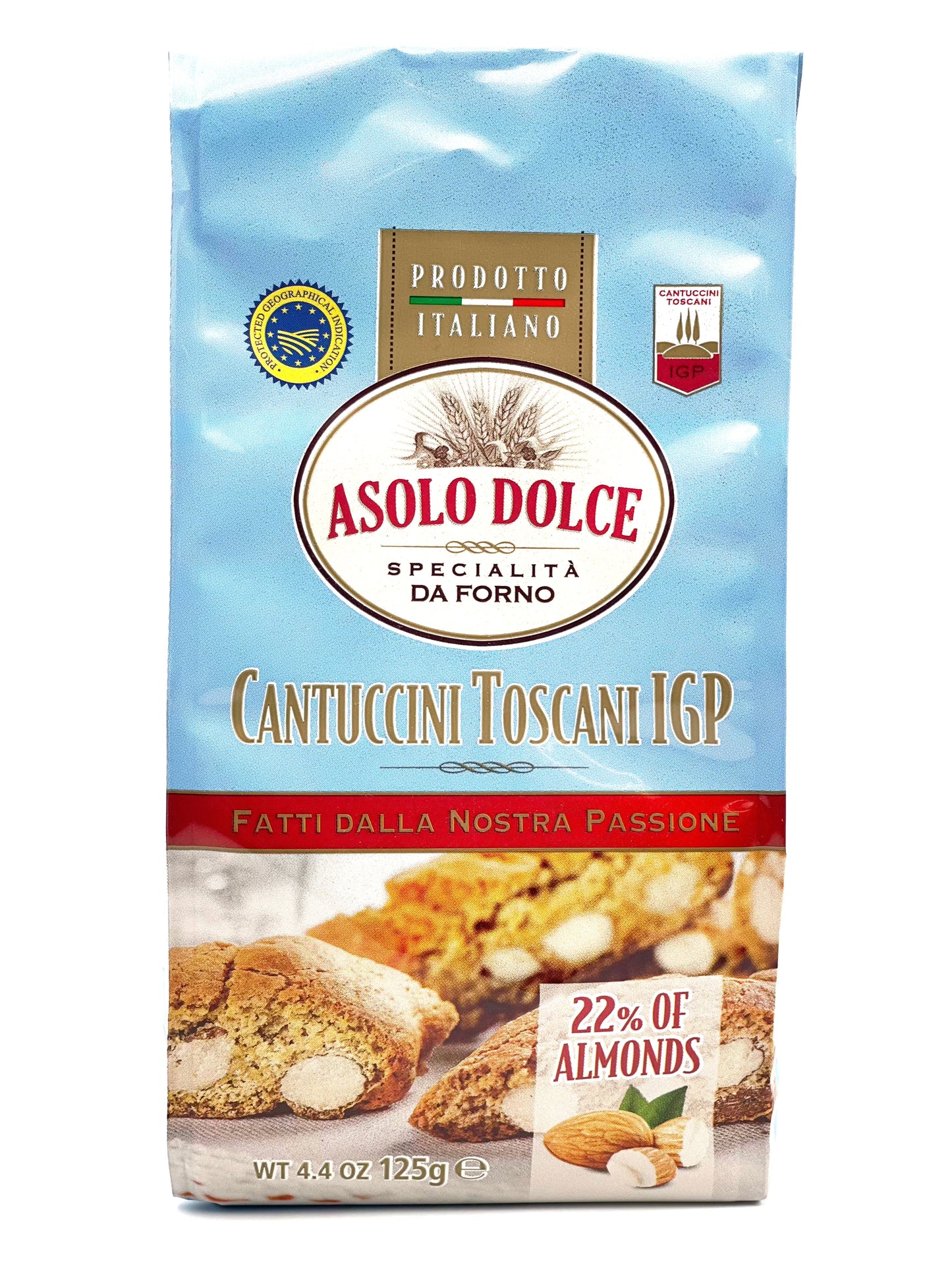 Asolo Dolce Cantuccini Almond Biscotti Cookies 125g