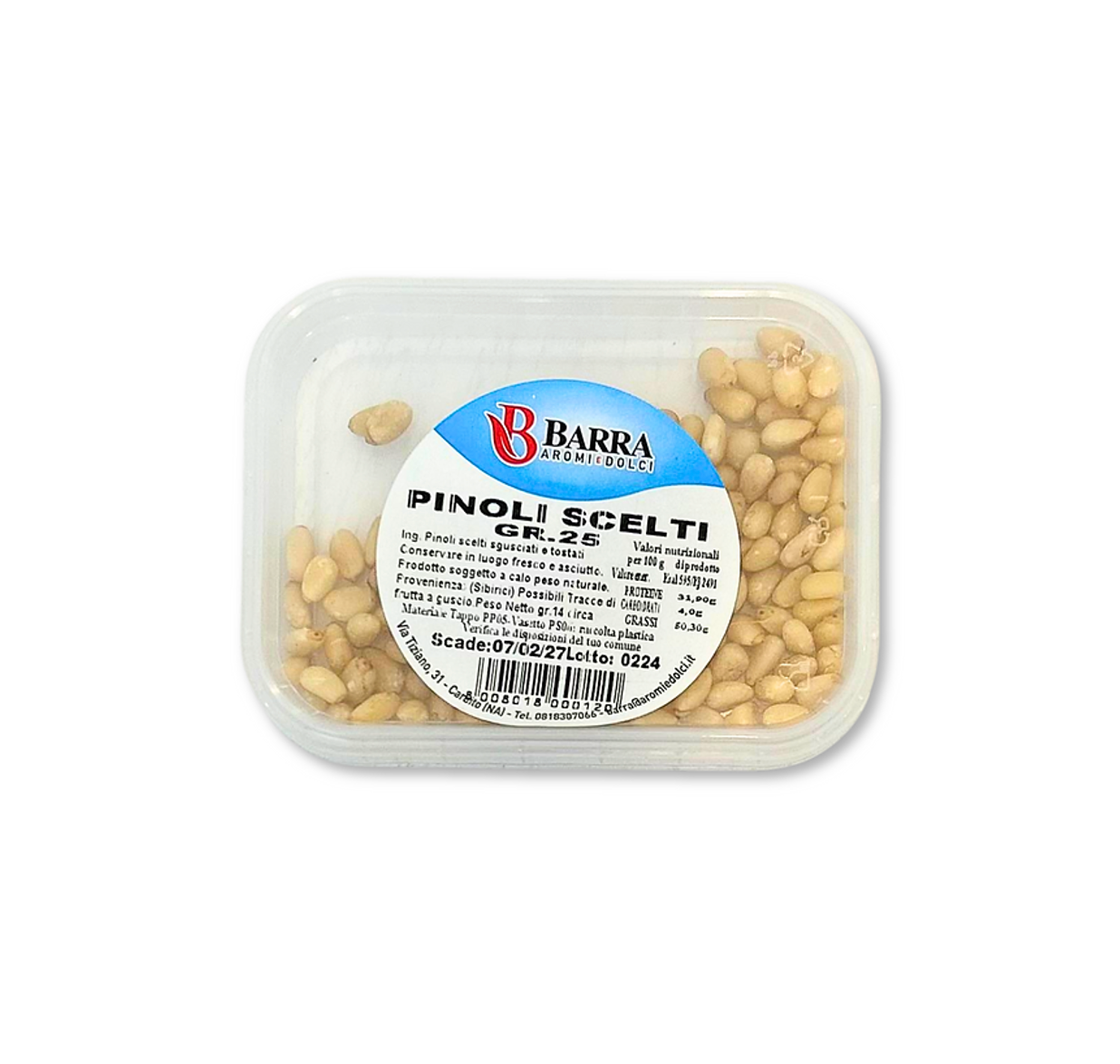 Barra Pinoli Scelti 25g