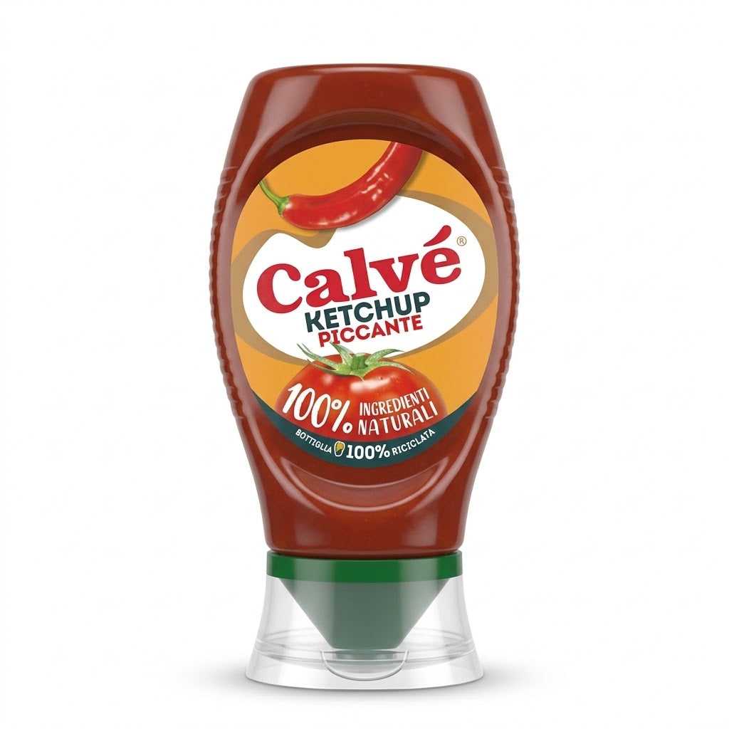 Calve Spicy Tomato Ketchup 250ml Squeeze Bottle – Italy