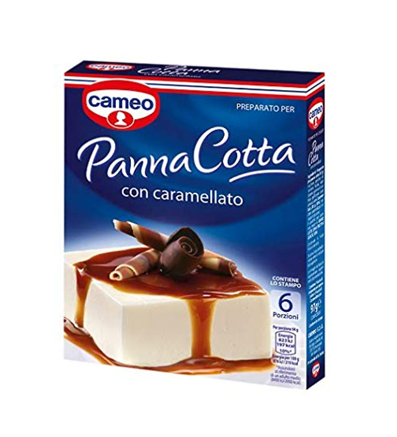 Cameo Panna Cotta Dessert Mix with Caramel Topping 107g 6 Portions