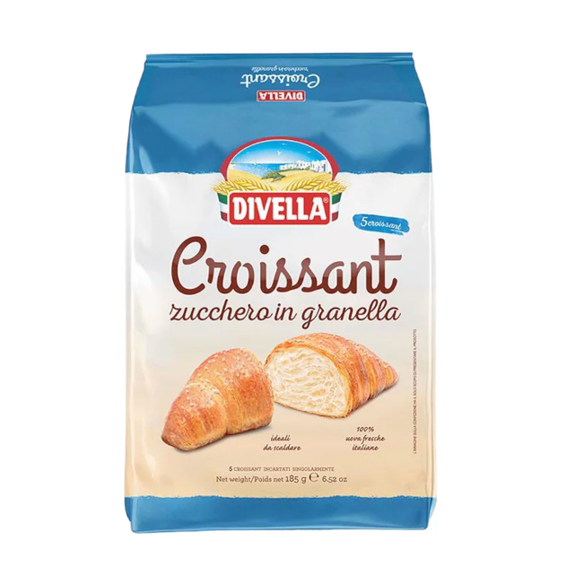 Divella Croissants Covered with Granulated Sugar 5 pcs 210g