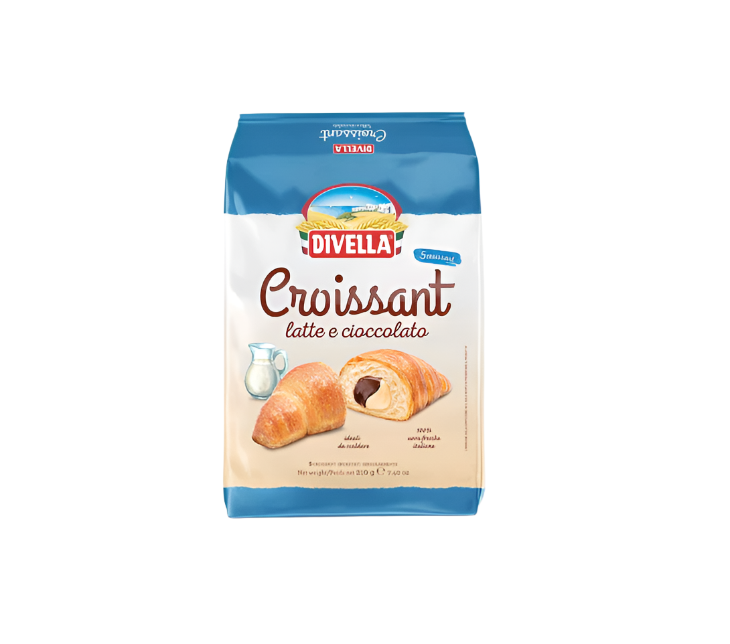 Divella Milk & Chocolate Croissants 5pcs 210g