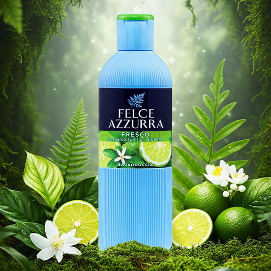 Felce Azzurra Fresh and Flower Essence Body Wash Shower Gel 650ml