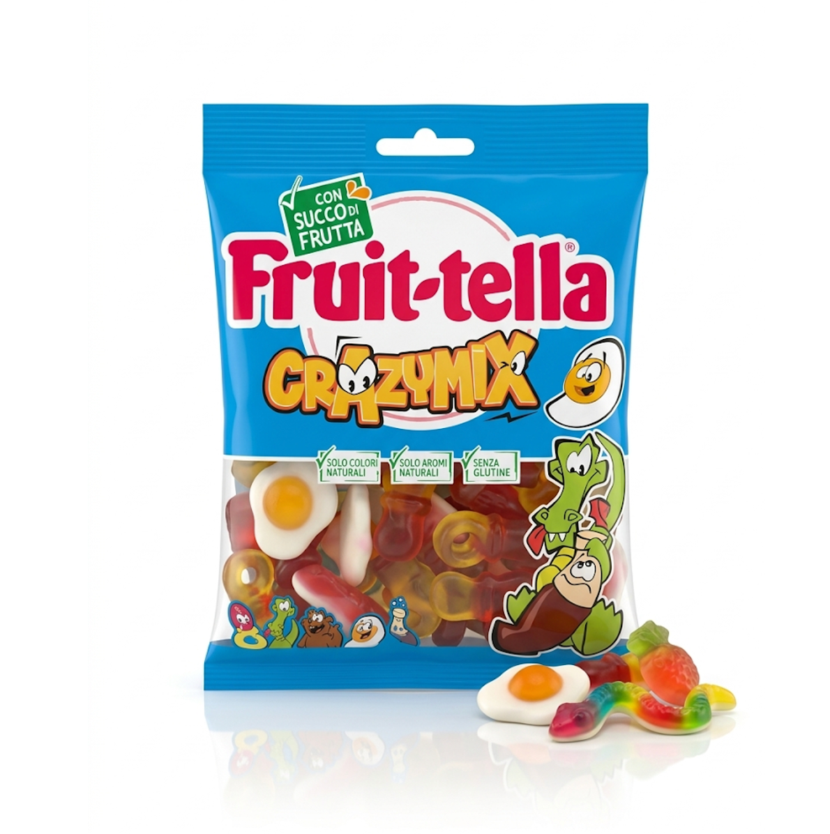 Fruittella Crazy Mix Assorted Fruit Gummy Candies 175g