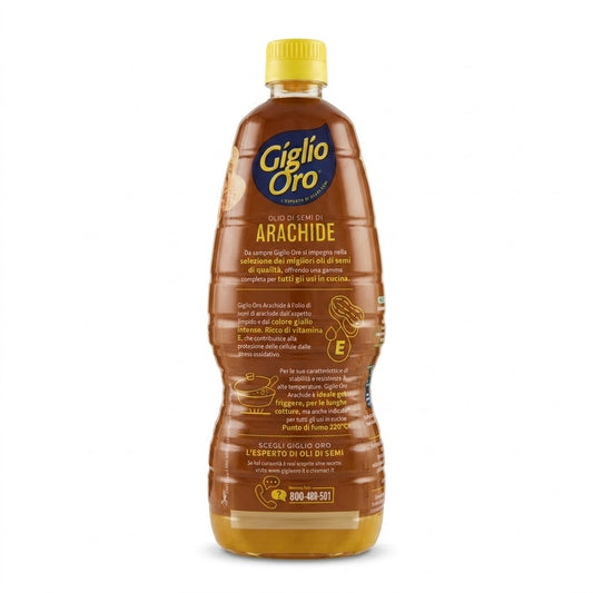 Giglio Oro Peanut Oil 1L – High Heat Frying Oil