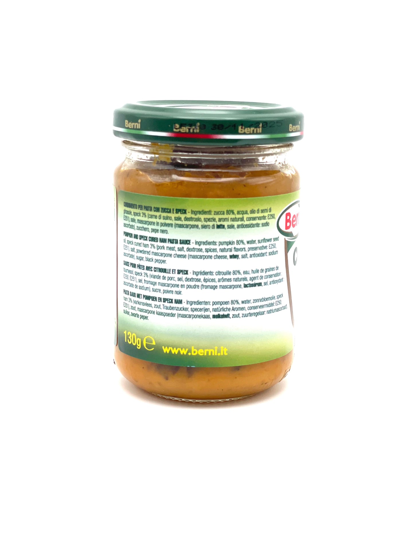 Berni CondiPasta Pumpkin-Speck Sauce 130g Jar