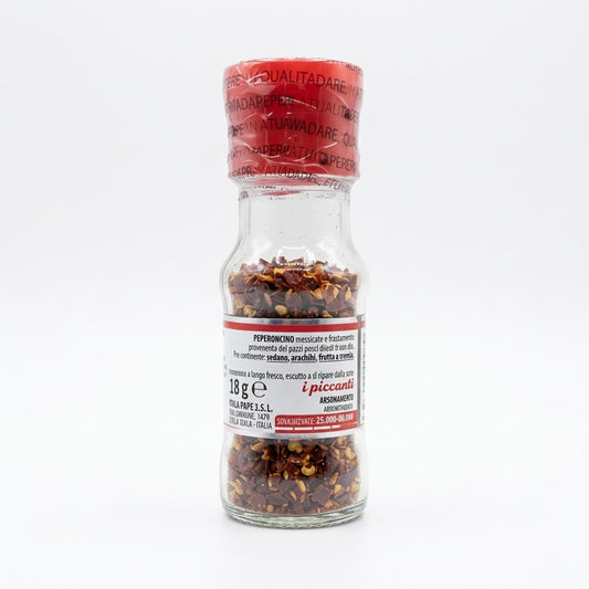 Italpepe Crushed Red Pepper Flakes 18g Glass Jar – Italy