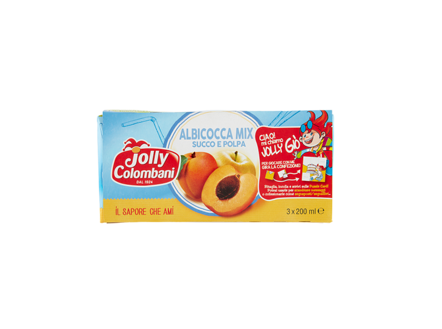 Jolly Colombani Apricot Apple Mix Juice 3x200ml