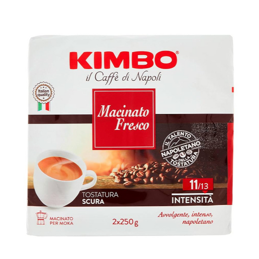 Kimbo Macinato Fresco Ground Coffee 2x250g