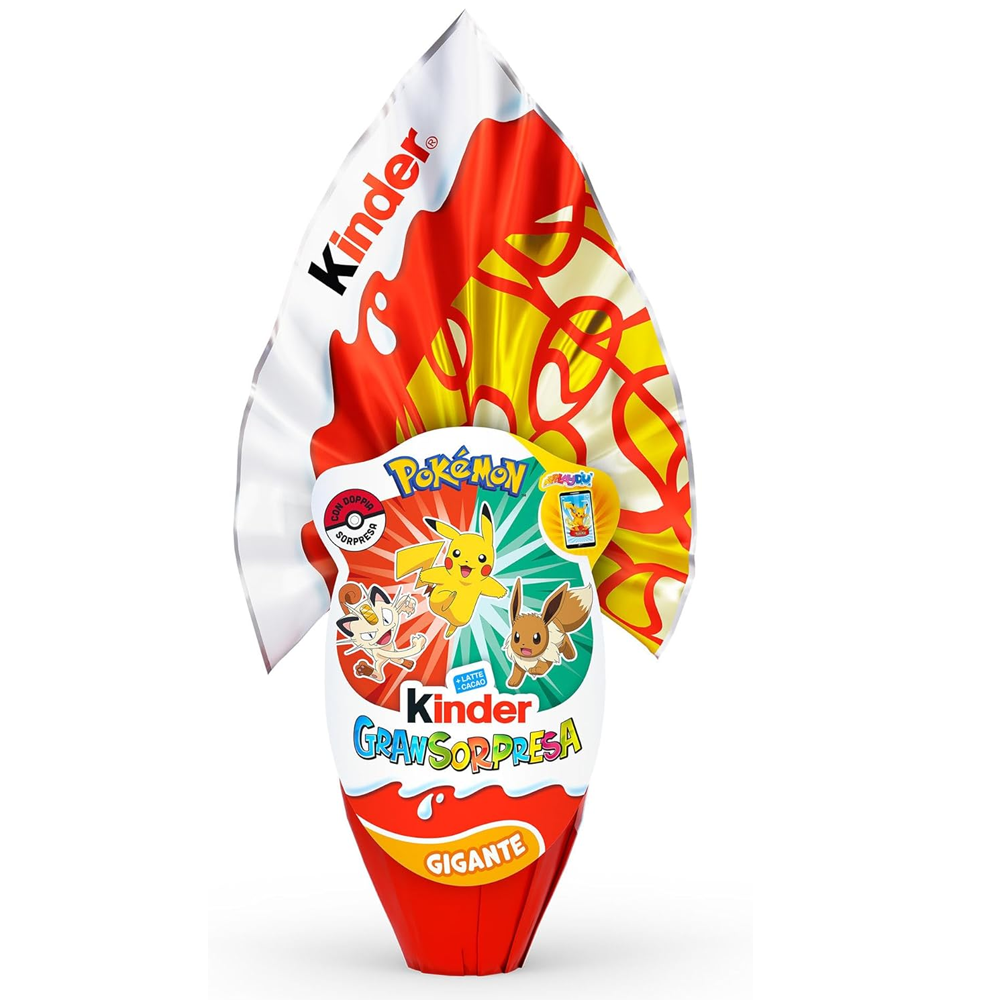 Kinder Gran Sorpresa Pokemon Big Chocolate Easter Egg 320g