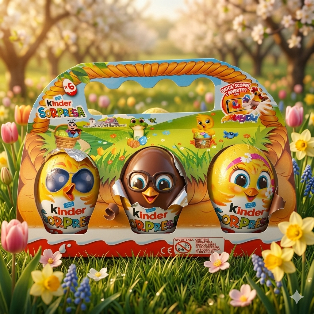 Kinder Sorpresa Easter Egg 6 Pieces 20g Each