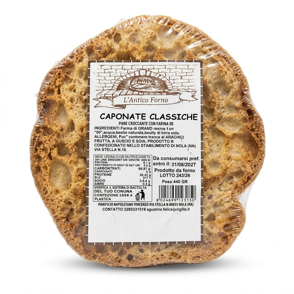 L'Antico Forno Classic Caponate 440g – Neapolitan Bread