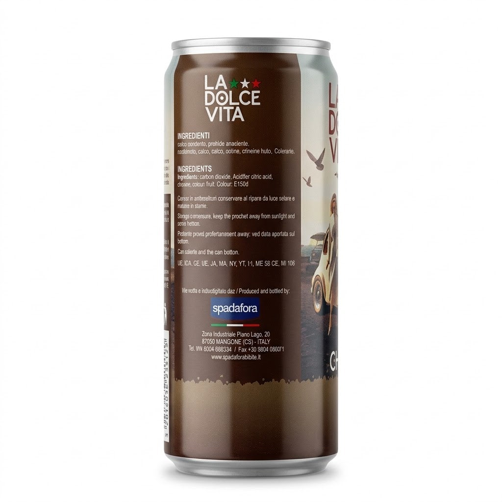 La Dolce Vita Chinotto Italian Soda 330ml Can Spadafora