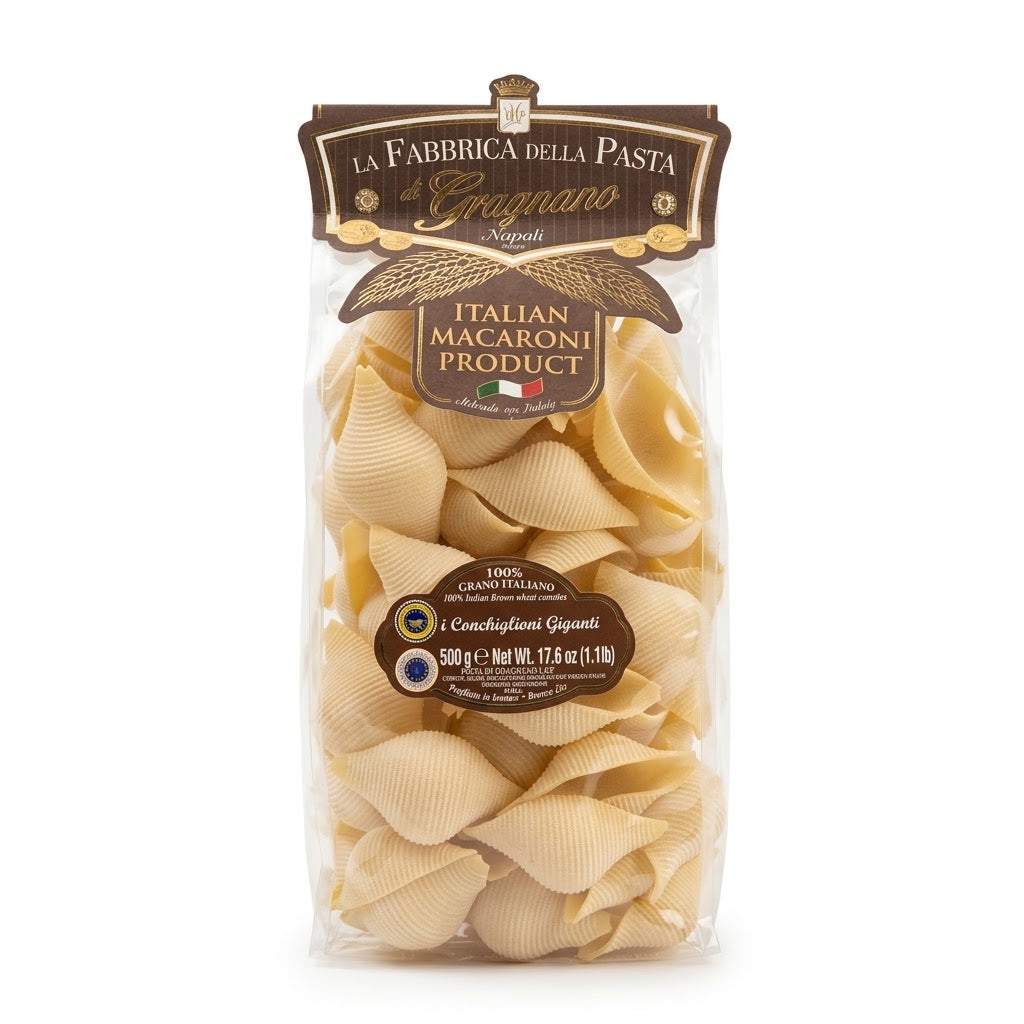 La Fabbrica della Pasta Conchiglioni Giganti 500g - Authentic Italian Pasta