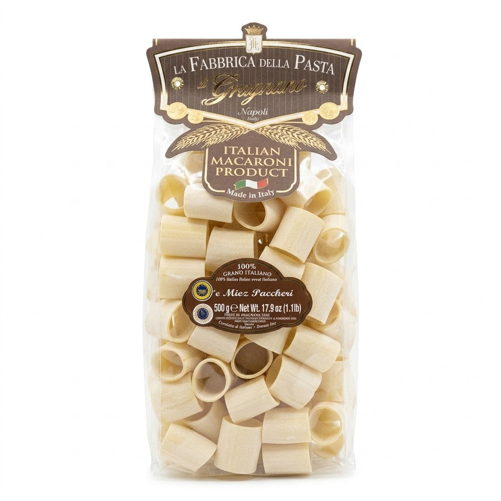 La Fabbrica della Pasta Miez Paccheri Gragnano 500g - Authentic Italian Pasta