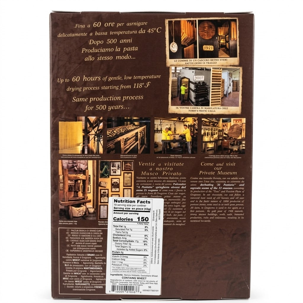 La Fabbrica della Pasta No-Boil Lasagna Sheets 500g Box - Authentic Italian Pasta
