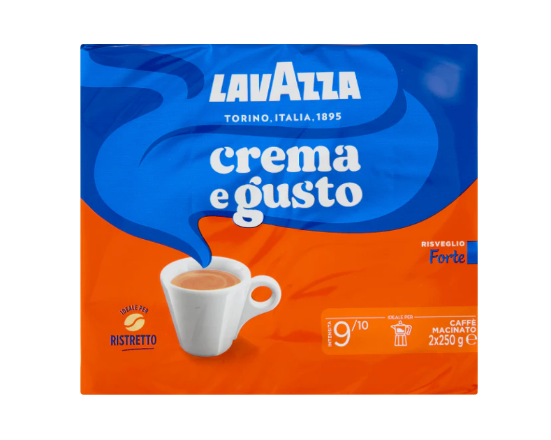 Lavazza Caffe' Espresso Crema E gusto Forte Coffee 2x250g