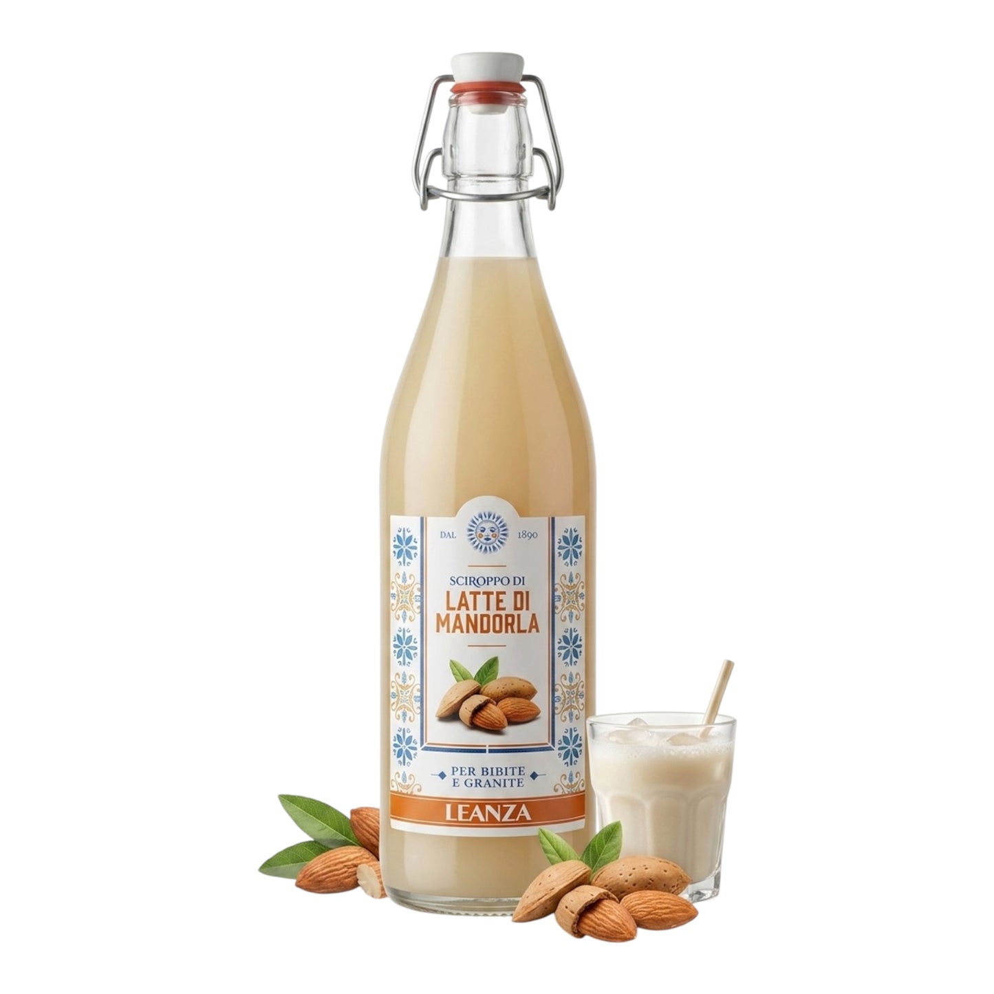 Leanza Almond Milk Syrup Italian Almond Drink 1000ml