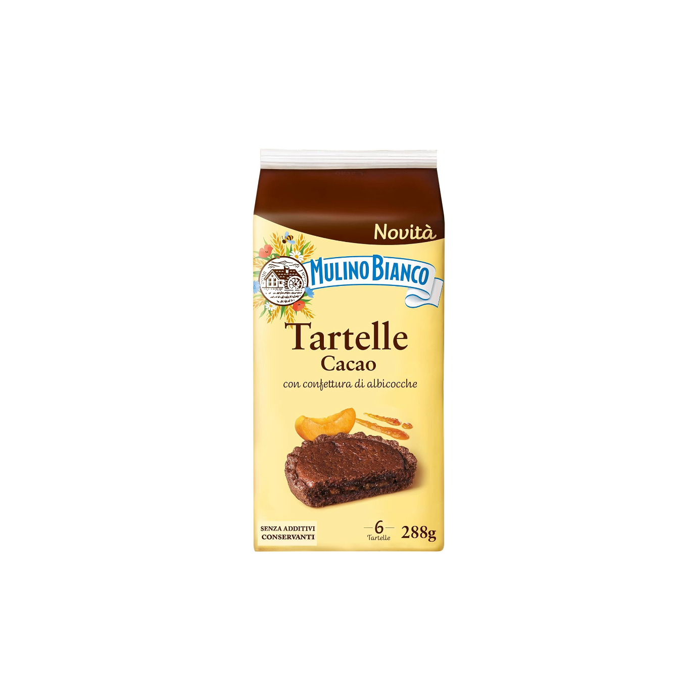 Mulino Bianco Tartelle Cacao with Apricot Filling 288g