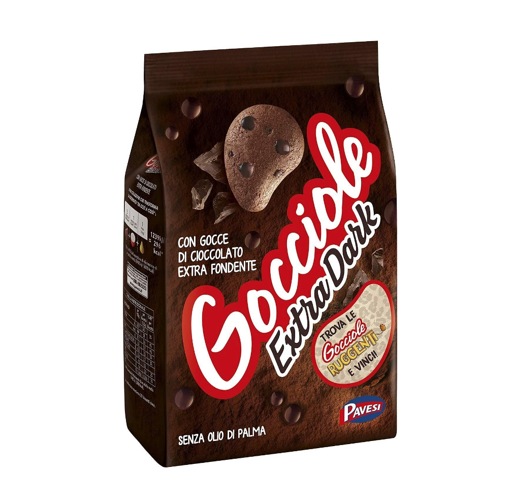 Pavesi Gocciole Extra Dark Chocolate 17.5 oz|400g
