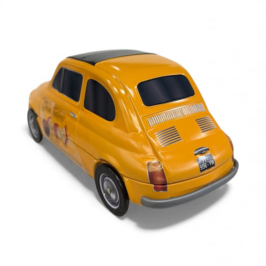 Vanoir FIAT 500 Gran Turismo with Chocolates in a Metal Car Toy 205g YELLOW