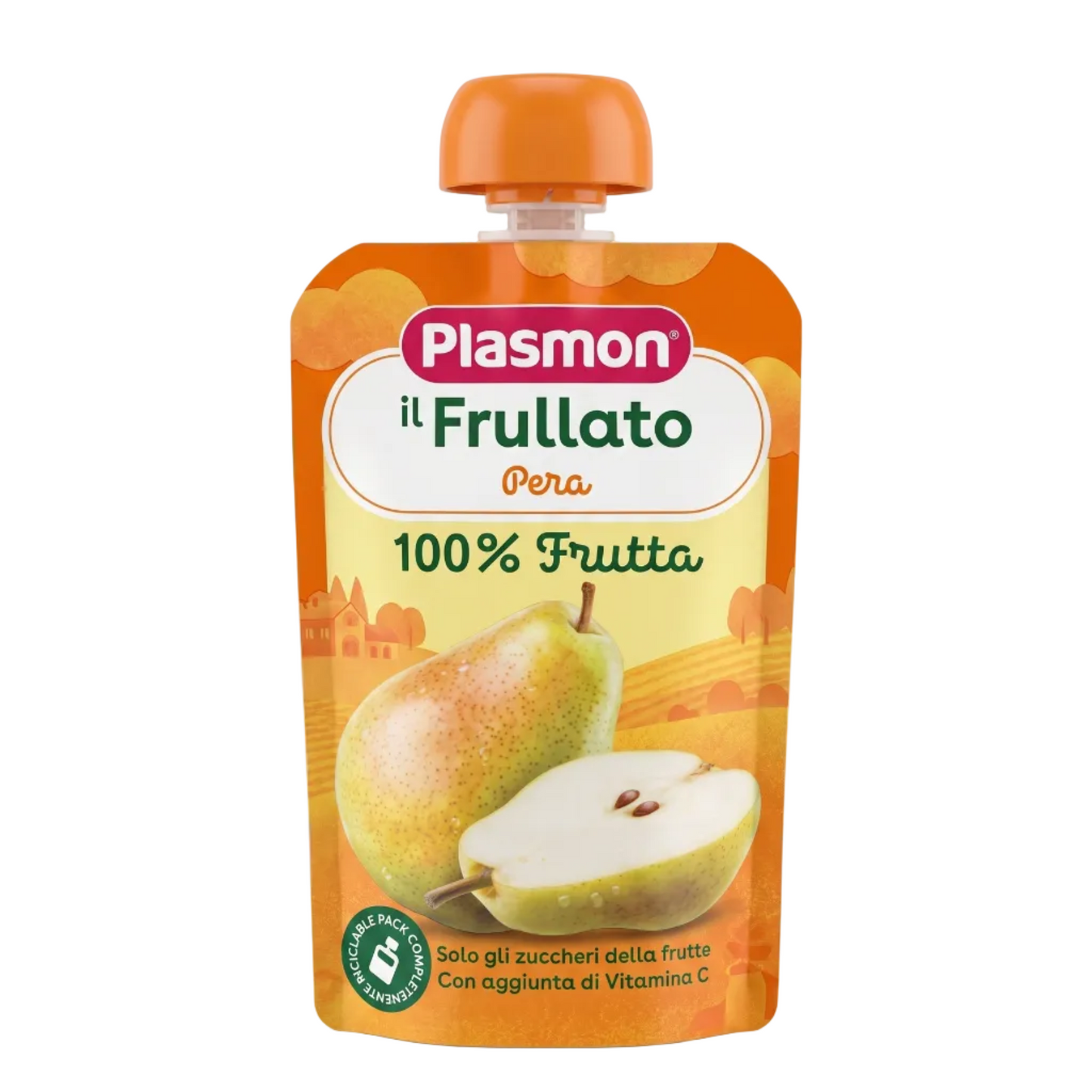 Plasmon Pear Squeezable Fruit Pouch 100g