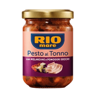 Rio Mare Tuna Pesto with Eggplant and Dried Tomatoes