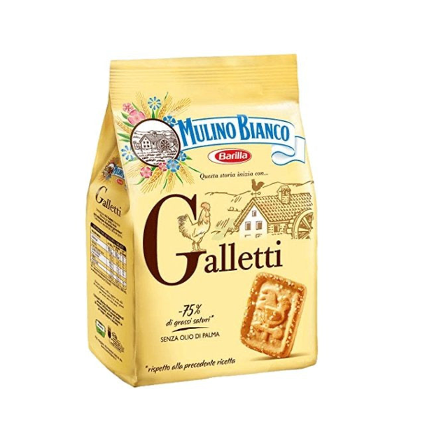 Mulino Bianco Galletti Buttery Shortbread Sugar Cookies 350g