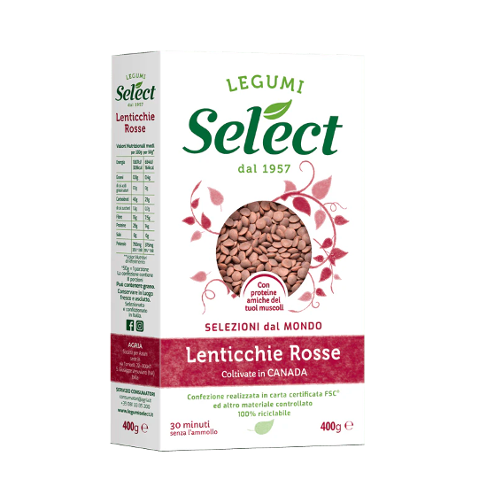 Select Lenticchie Rosse Red Lentils 400g