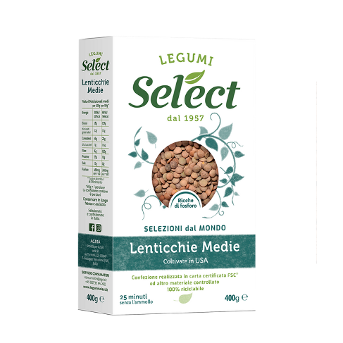 Select Medium Lentils 400g