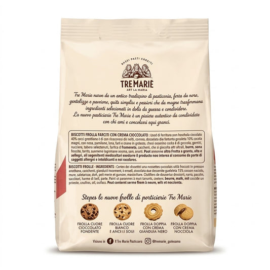 Tre Marie Dark Gianduja Filled Cookies 150g – Italian Import