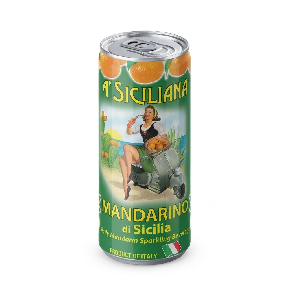 A' Siciliana Mandarin Sparkling Soda 330ml