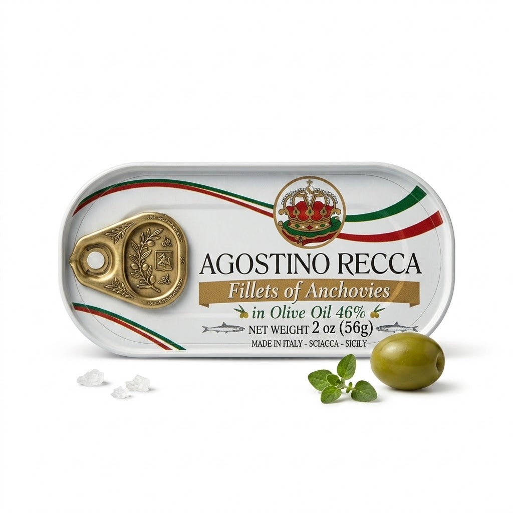 Agostino Recca Fillets of Anchovies in Olive Oil 50g