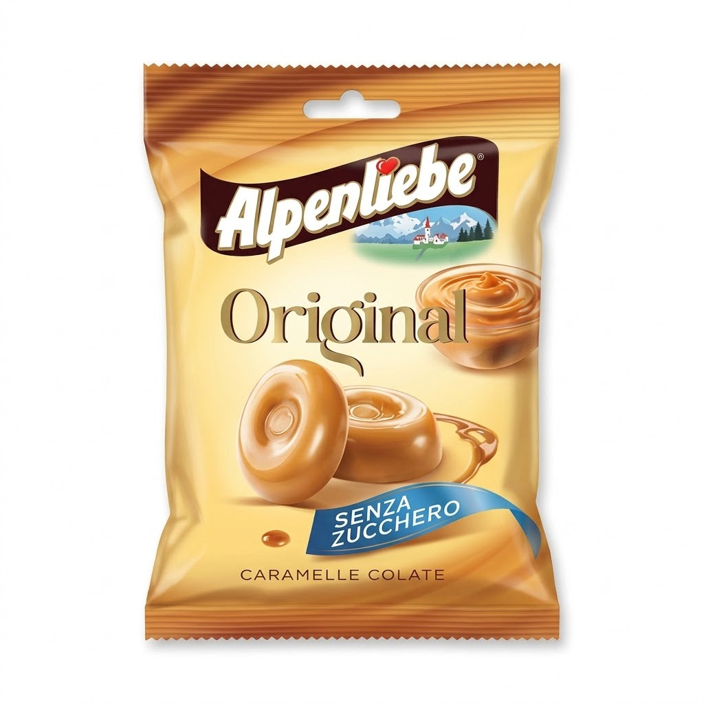 Alpenliebe Original Sugar Free Caramel Candies 80g Italy