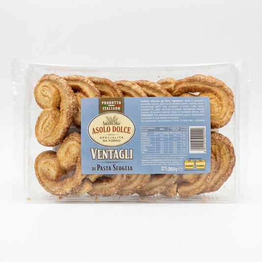 Asolo Dolce Italian Puff Pastry Palmiers 200g