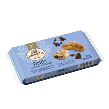 Asolo Dolce Tindy Italian Puff Pastry With Chocolate Cream 110g