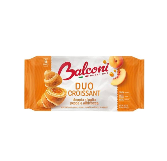 Balconi Duo Croissant With Peach & Apricot Filling 300g