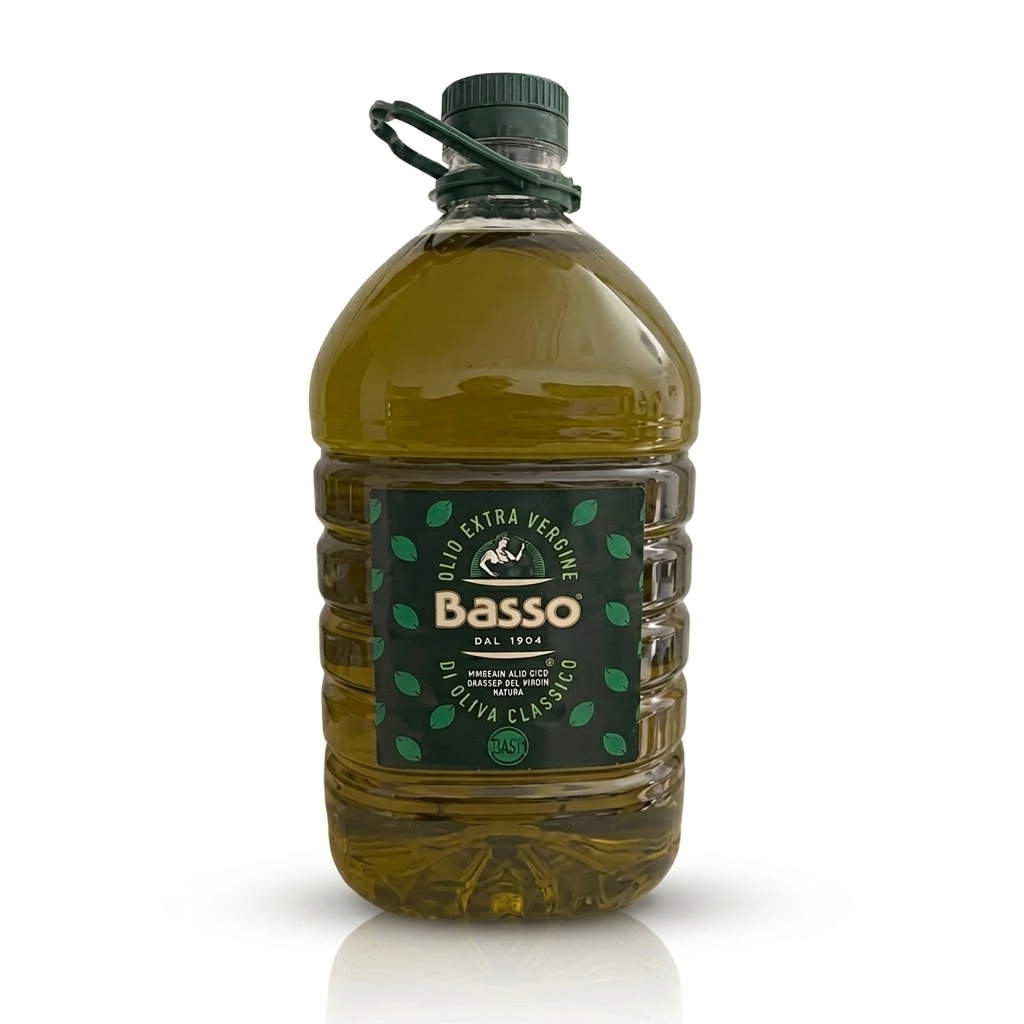 Basso Extra Virgin Olive Oil 5L Tin – Premium Italian Bulk Extra Virgin Olive Oil