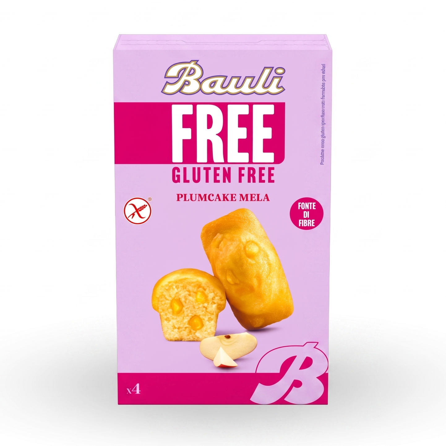Bauli Gluten-Free Apple Plumcake Soft Mini Cakes 132g