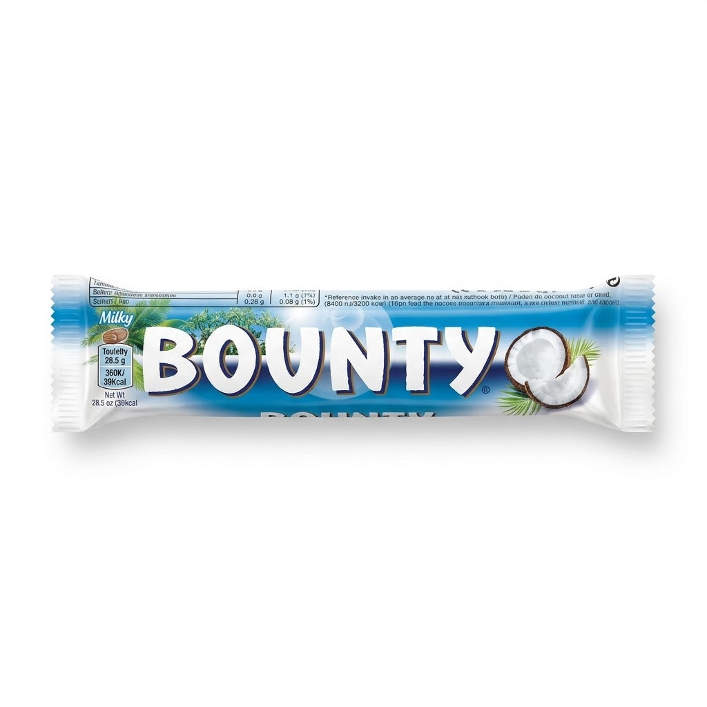 Bounty Milk Chocolate Coconut Bar 57g – Twin Pack Snack