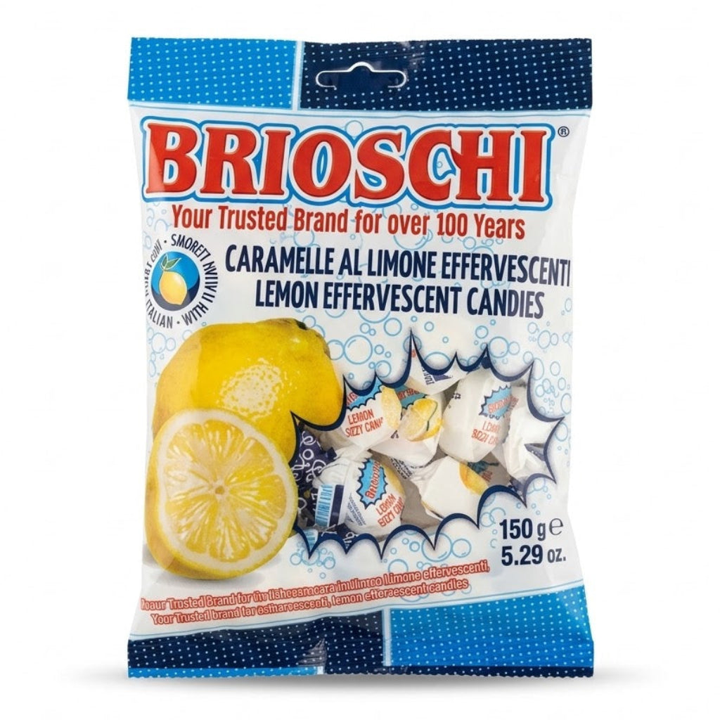 Brioschi Lemon Effervescent Candies 150g – Italian Fizzy