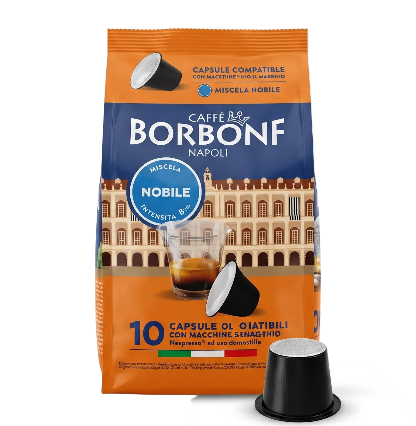 Caffè Borbone Miscela Nobile 10 Capsules – Nespresso® Original Line Compatible
