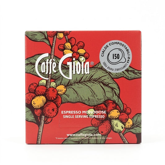 Caffè Gioia Espresso ESE Pods 150ct – Compostable Paper
