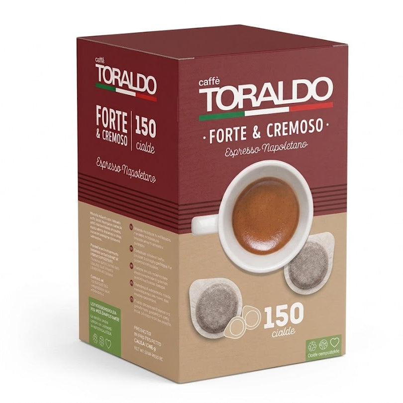 Caffè Toraldo Forte Cremoso 150 Pods – Neapolitan Espresso