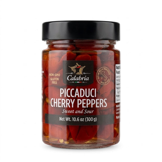 Calabria Piccaduci Sweet & Sour Cherry Peppers 300g