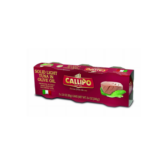 Callipo Canned Tuna in Olive Oil 2.8 Oz|80g Pack of 3