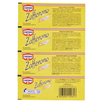 Cameo Zafferano Oro Pure Powdered Saffron (4 x 0.125g)