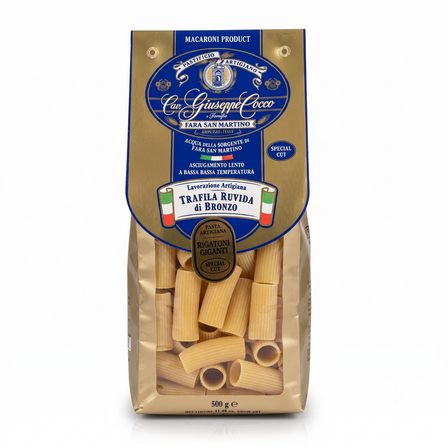Cav. Giuseppe Cocco No. 61 Rigatoni Giganti Pasta 500g
