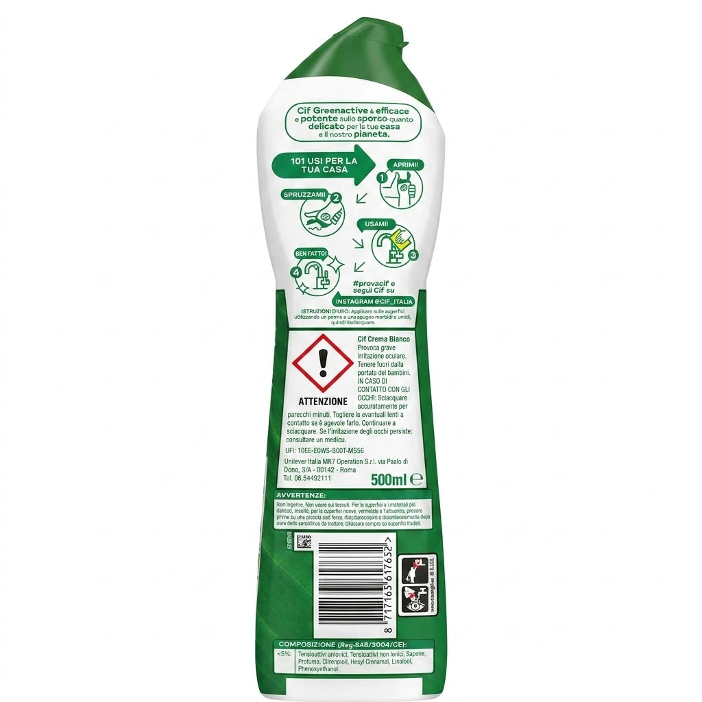 Cif Crema Bianco Surface Cleaner 500ml 