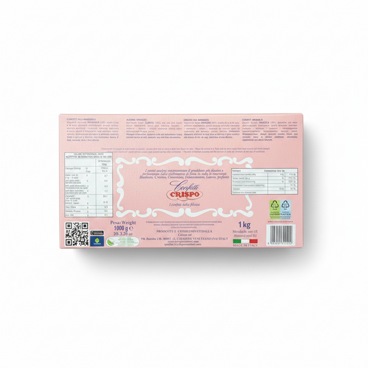 Confetti Crispo Pink Almond Dragees 1kg (1000g)